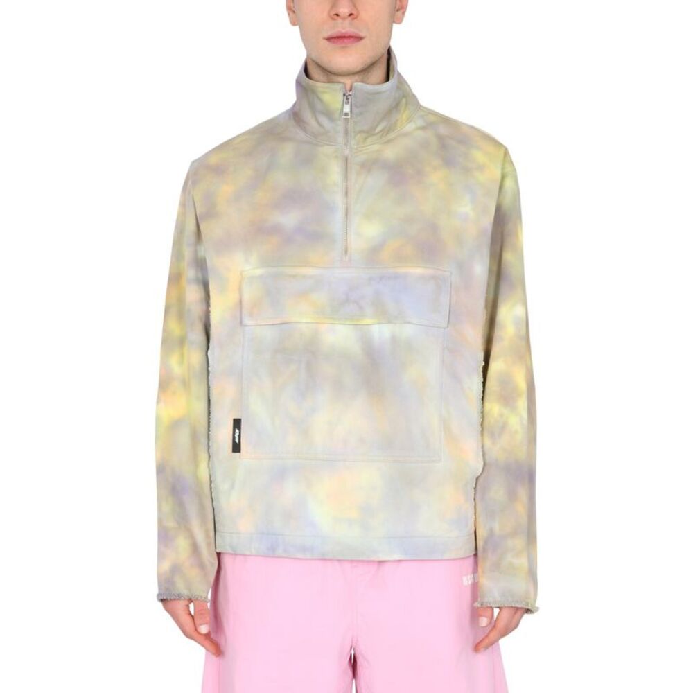 Msgm Men Printed Anorak Jacket